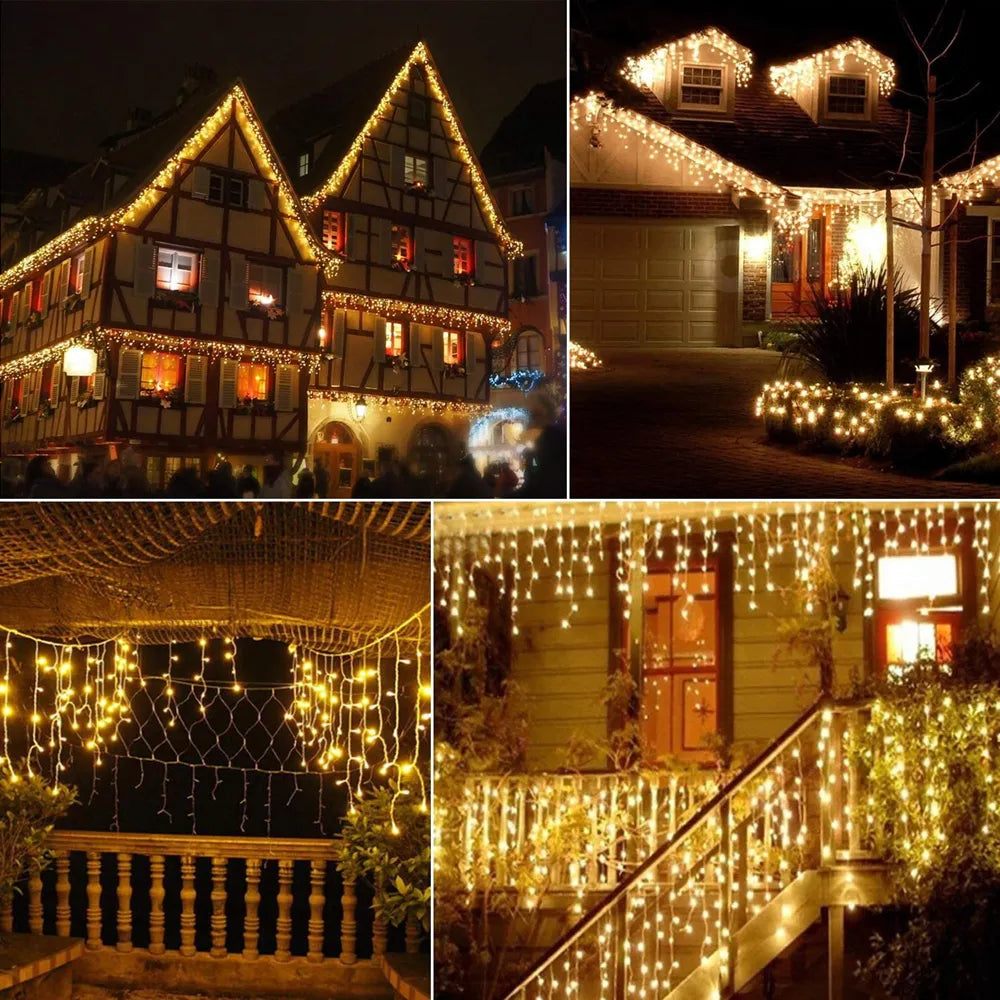 WinterWonder™ Outdoor LED-Vorhang-Lichterketten - Lobitos