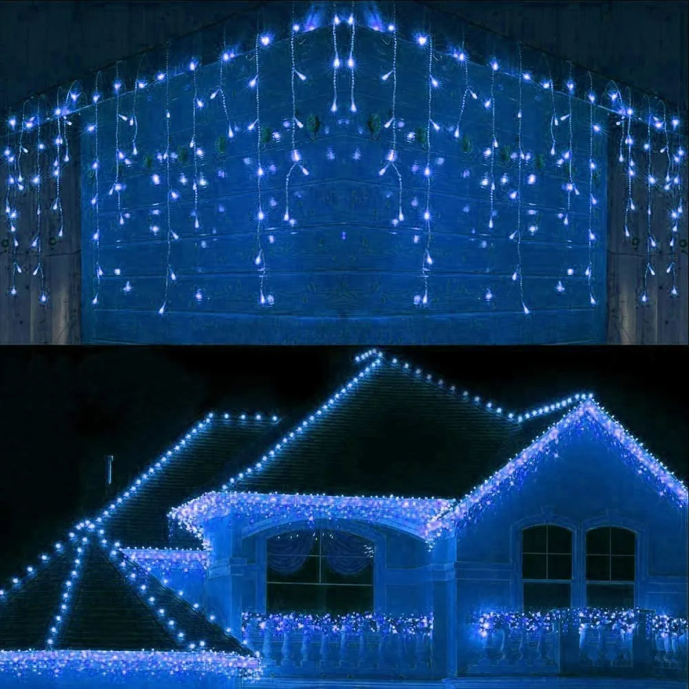 WinterWonder™ Outdoor LED-Vorhang-Lichterketten - Lobitos