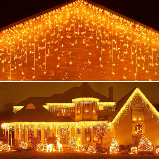 WinterWonder™ Outdoor LED-Vorhang-Lichterketten - Lobitos