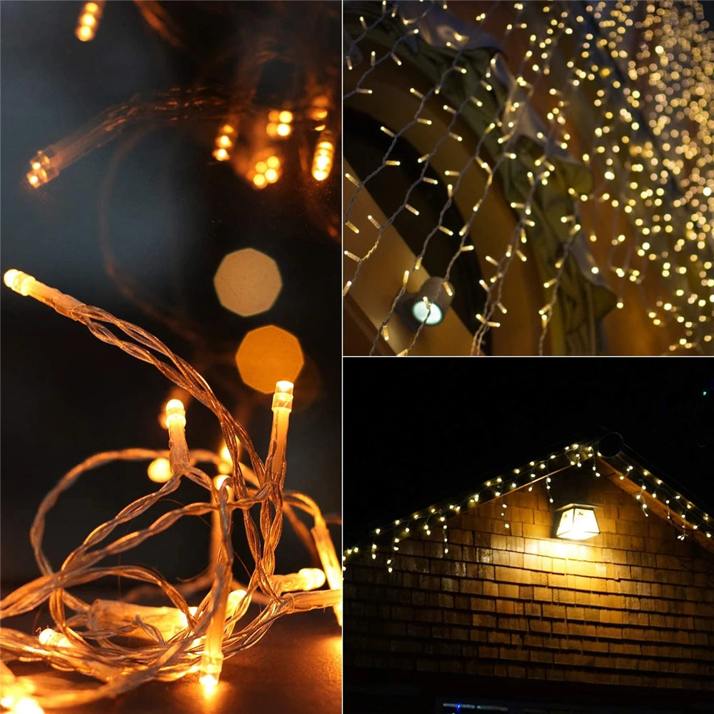 WinterWonder™ Outdoor LED-Vorhang-Lichterketten - Lobitos