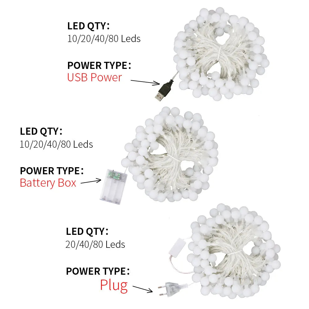 "TwinkleSphere™ LED-Sternlichterketten - Lobitos
