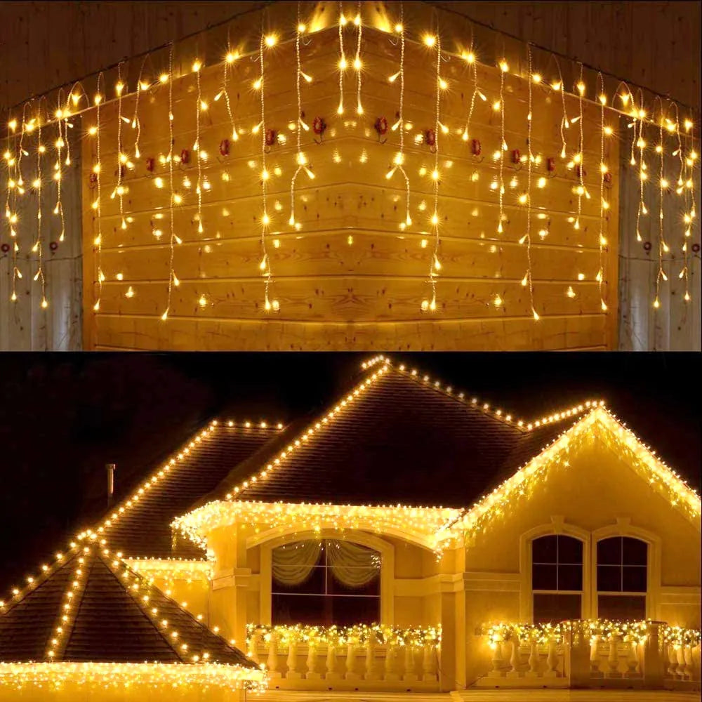WinterWonder™ Outdoor LED-Vorhang-Lichterketten - Lobitos