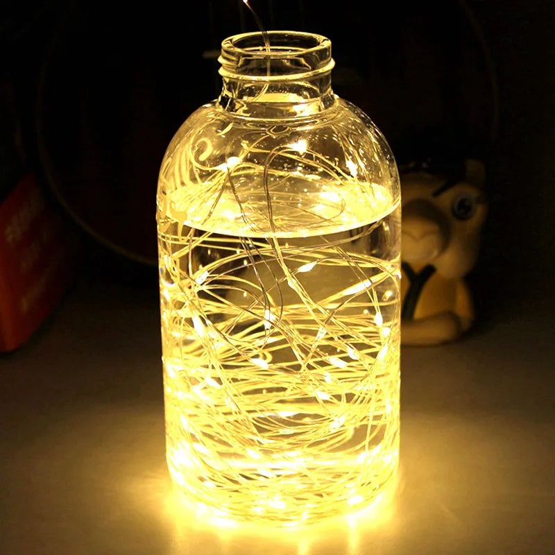 "EnchantGlow™ Copper Wire LED String Lights