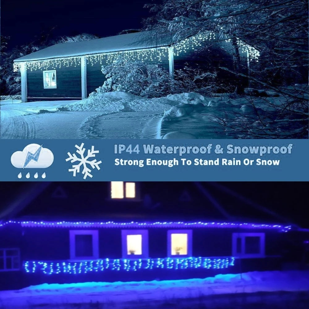 WinterWonder™ Outdoor LED-Vorhang-Lichterketten - Lobitos
