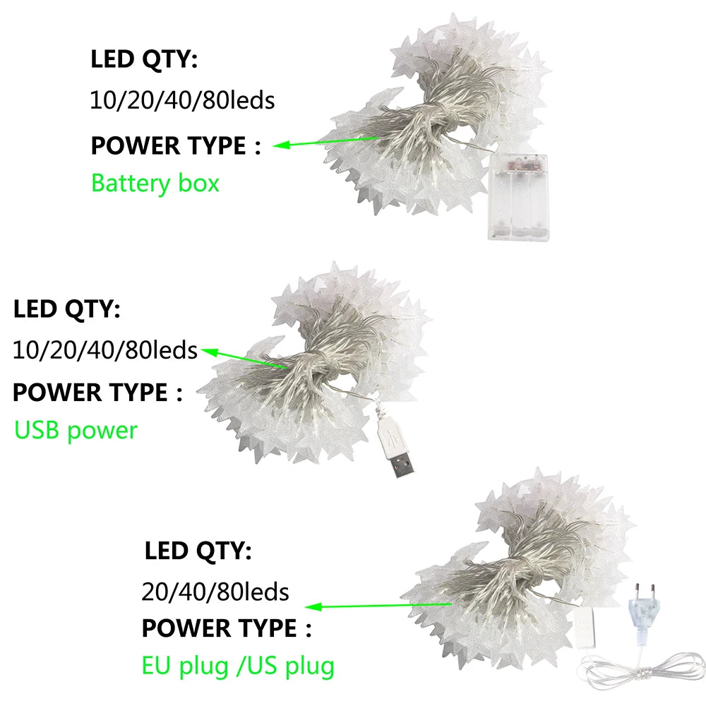 StellarGlitz™ LED-Sterne Lichterketten - Lobitos