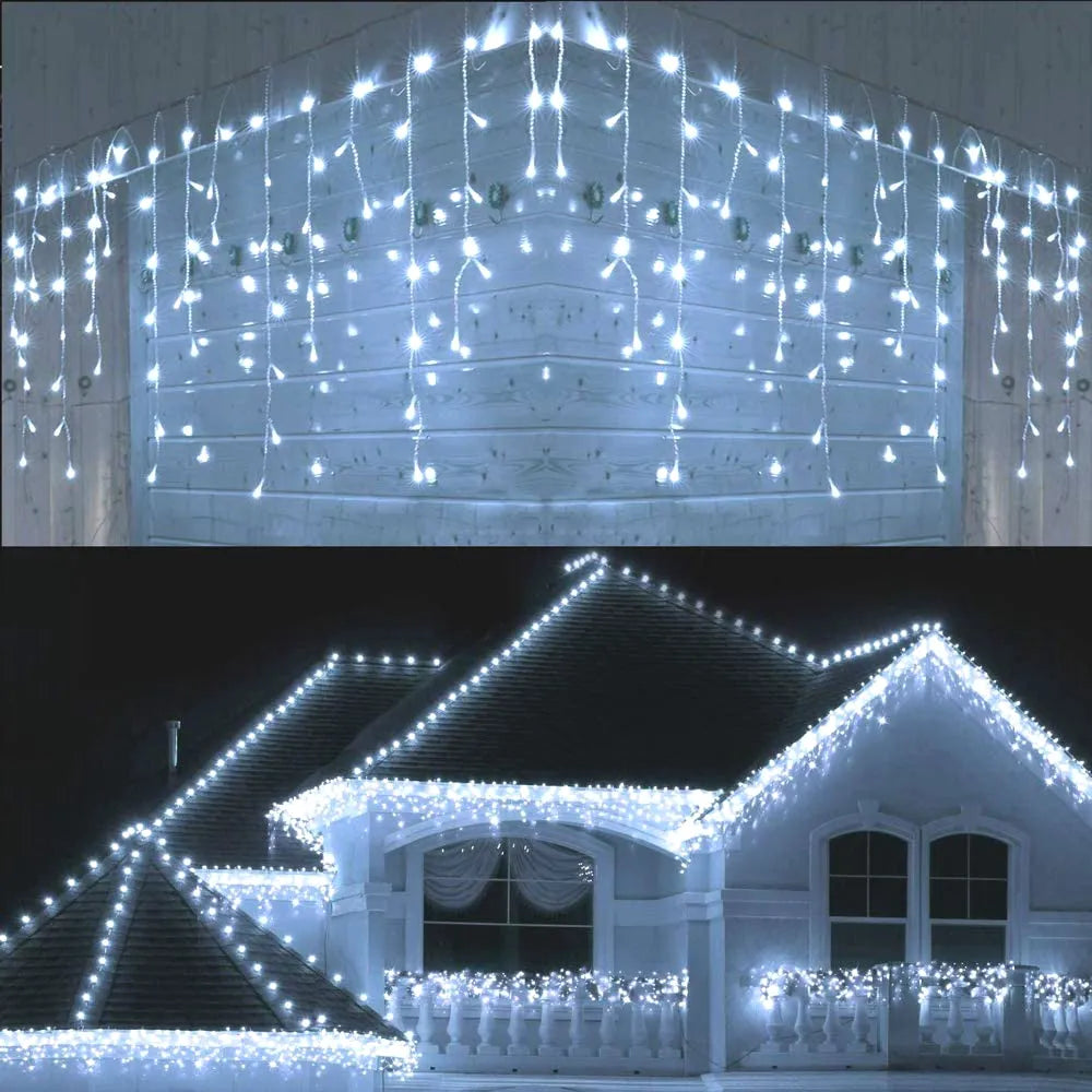 WinterWonder™ Outdoor LED-Vorhang-Lichterketten - Lobitos