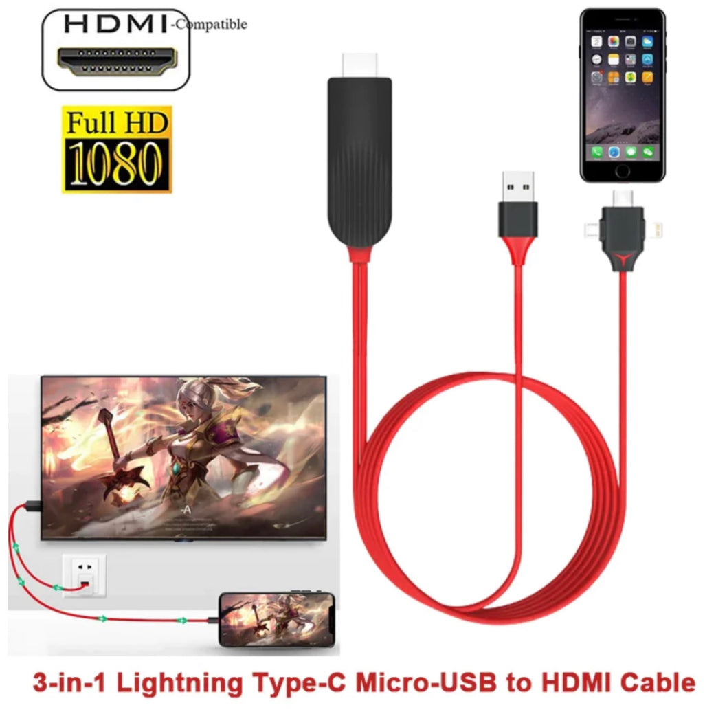 3 in 1 HDMI-Kabel - Lobitos