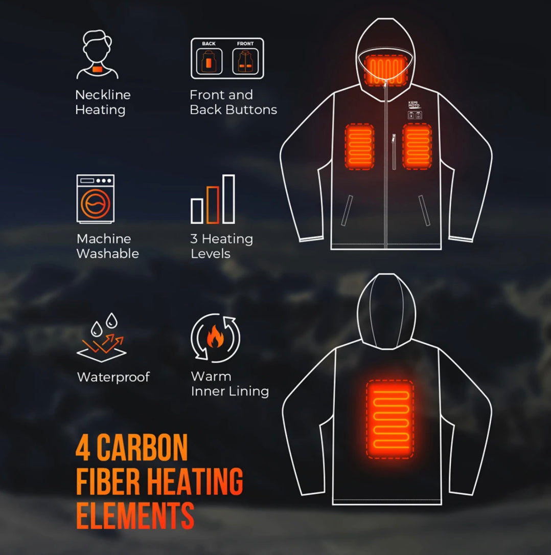 Heated outdoor jacket