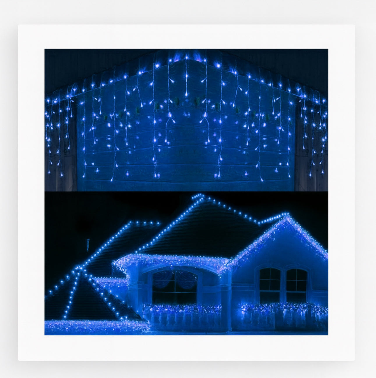 Winter Outdoor LED-Vorhang-Lichterketten