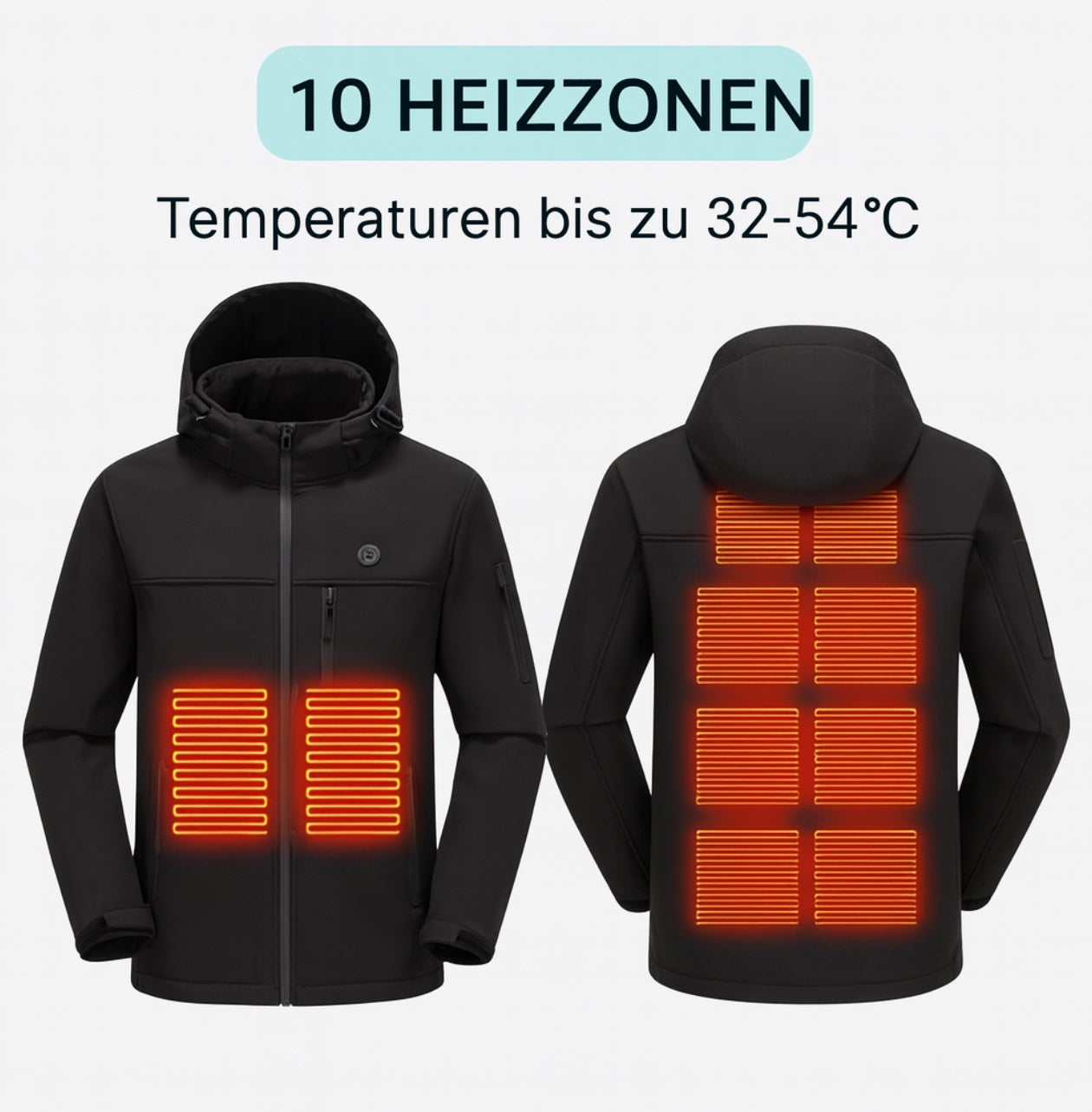 Elegante beheizbare Jacke