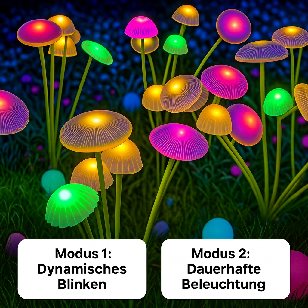 Solarbetriebene Beleuchtung - Pilz style