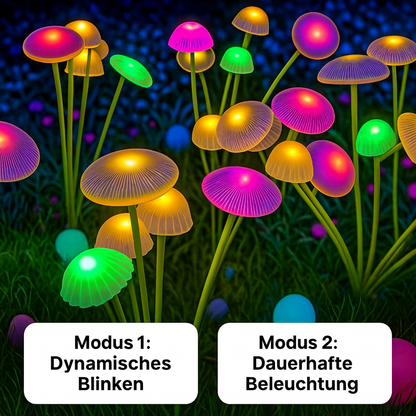 Solarbetriebene Beleuchtung - Pilz style