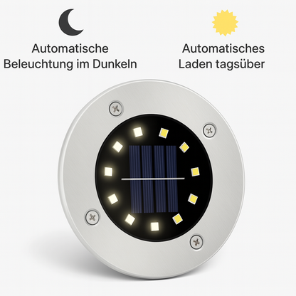 Solarbetriebene Bodenbeleuchtung