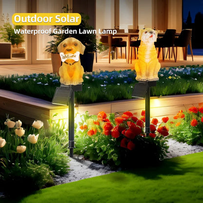 Solarbetriebene Hund Rasen Lampe - Lobitos