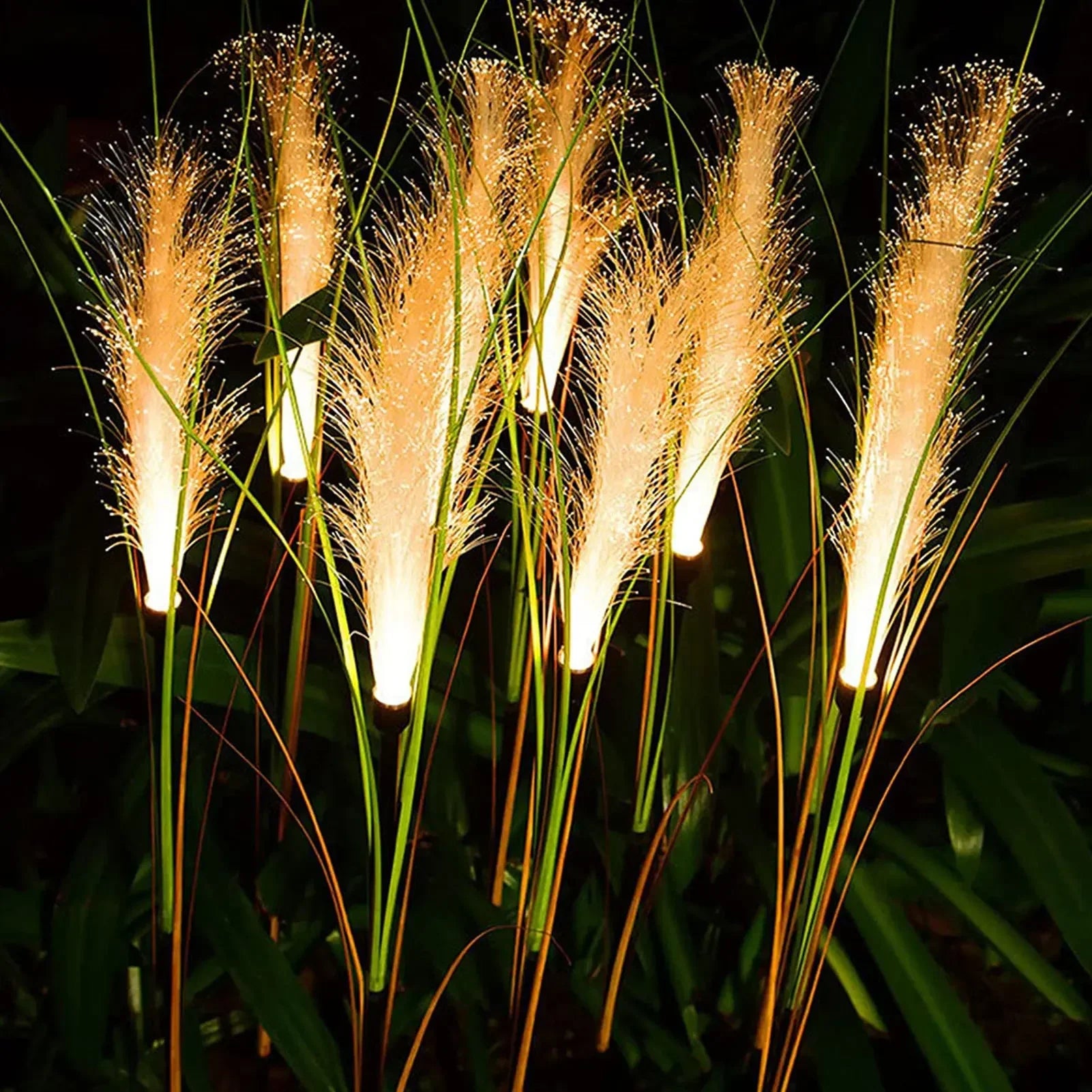 Solar Reed Gartenlampe – Warmweißes LED-Licht für Aussen