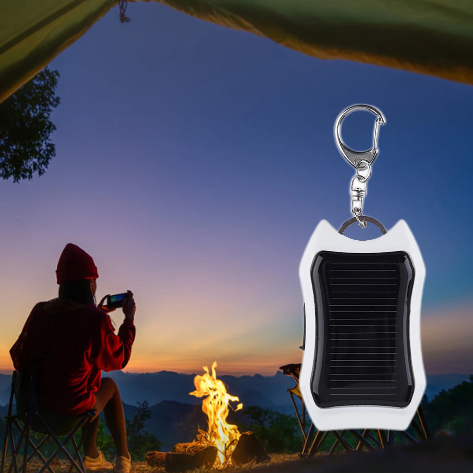 Solar-Schlüsselanhänger Powerbank - Lobitos