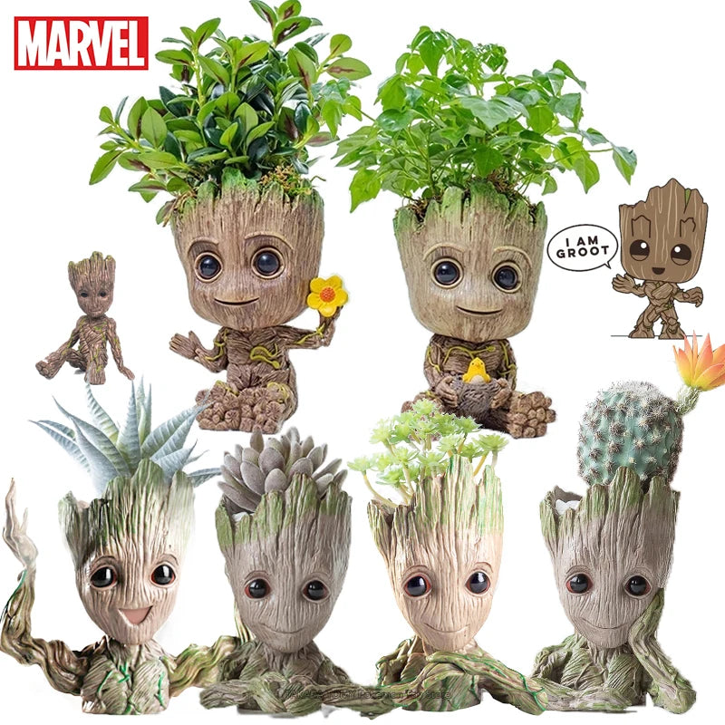 Niedlicher Marvel Groot: Stifthalter & Blumentopf in Einem