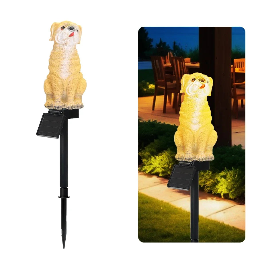 Solarbetriebene Hund Rasen Lampe - Lobitos