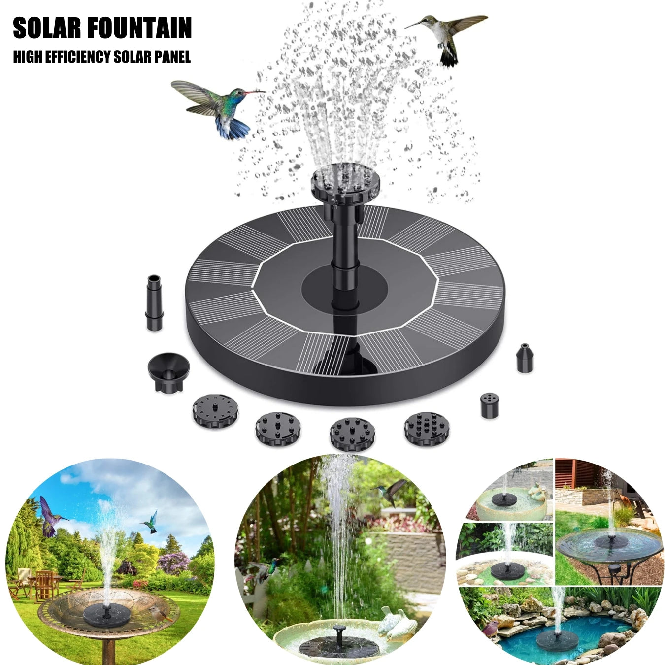 Solarbetriebener Gartenbrunnen - Lobitos