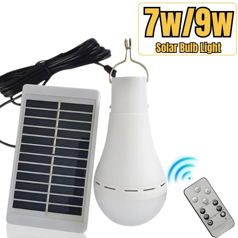 Solar LED-Hängeleuchte mit Fernbedienung – 4 Modi & USB-Ladung