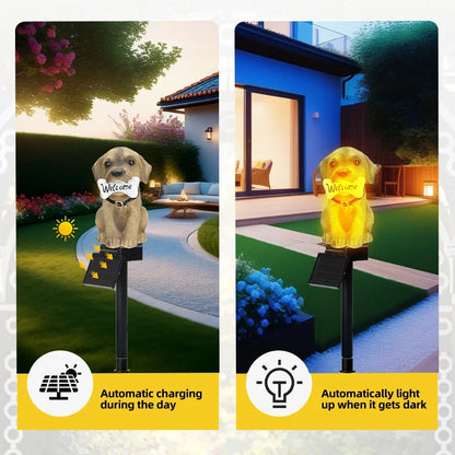 Solarbetriebene Hund Rasen Lampe - Lobitos