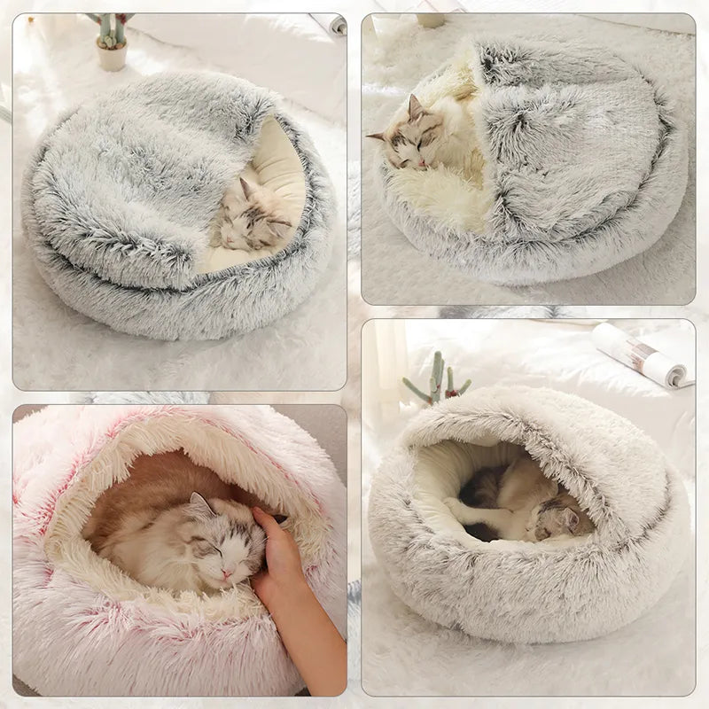 Fluffy cat bed