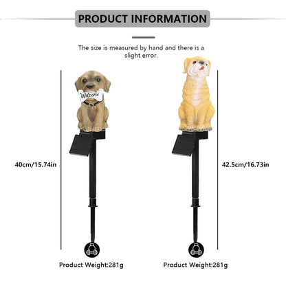 Solarbetriebene Hund Rasen Lampe - Lobitos