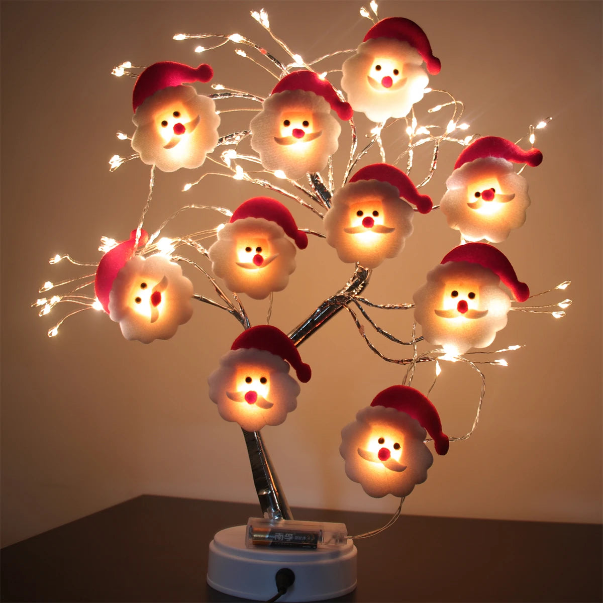 Schneemann LED-Lichterkette – Weihnachtsdeko für Zuhause & Baumschmuck