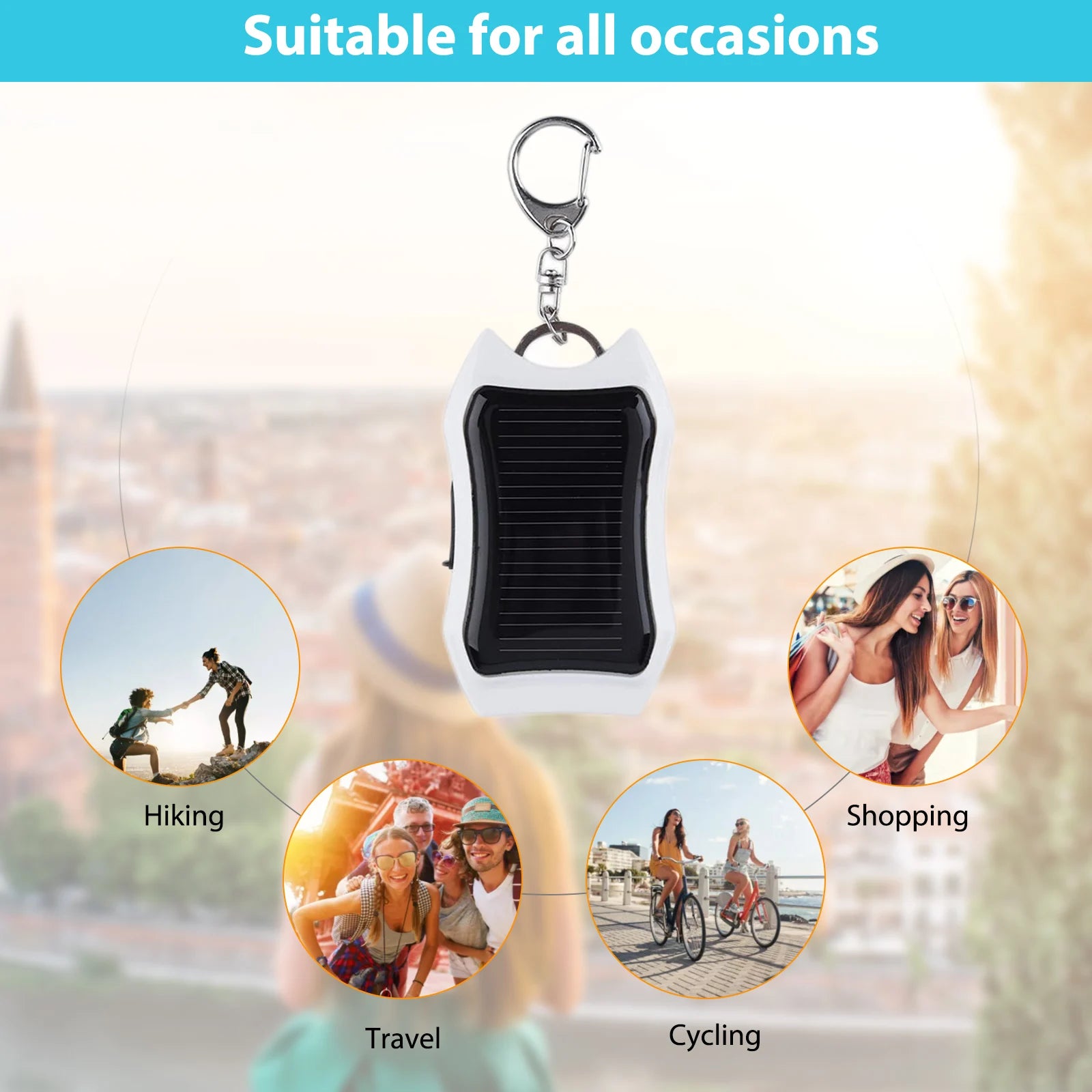 Solar-Schlüsselanhänger Powerbank - Lobitos