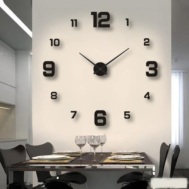 Large 3D Wall Clock