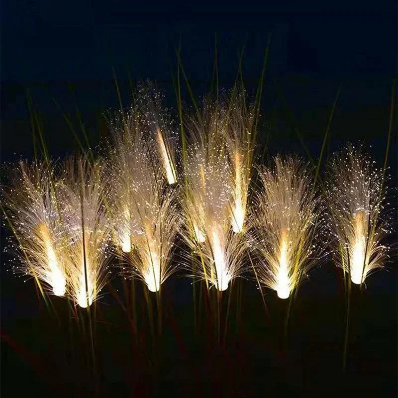 Solar Reed Gartenlampe – Warmweißes LED-Licht für Aussen