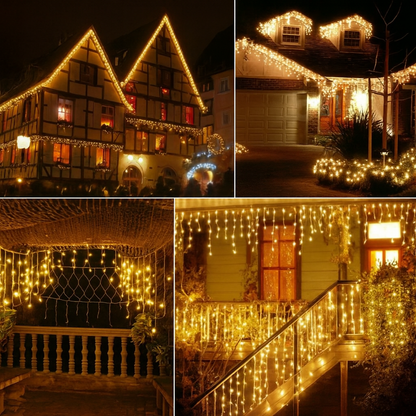 Winter Outdoor LED-Vorhang-Lichterketten