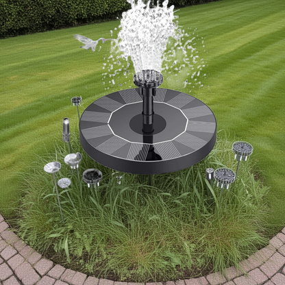 Solarbetriebener Gartenbrunnen