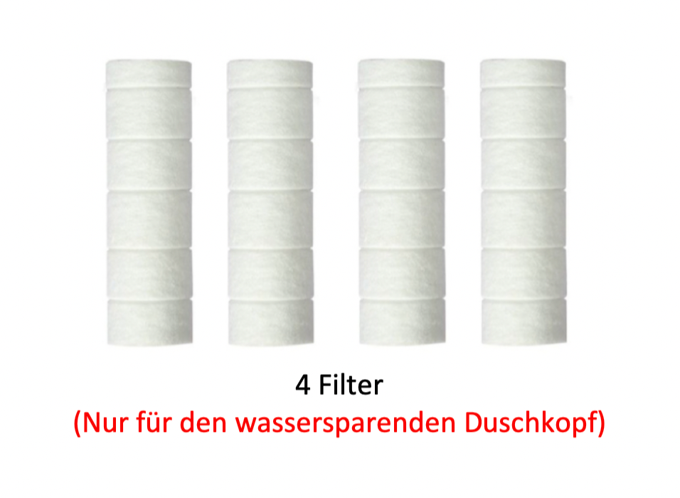 Filter für den wassersparenden Duschkopf