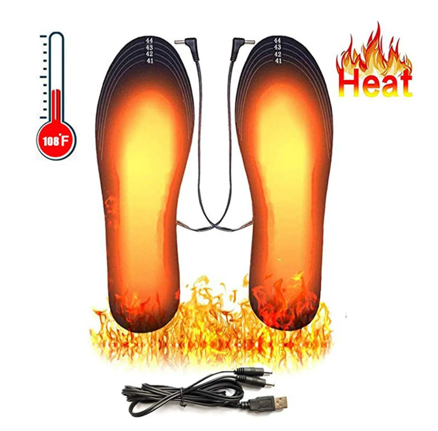 Warming shoe soles