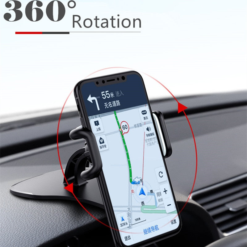 Universal dashboard cell phone holder