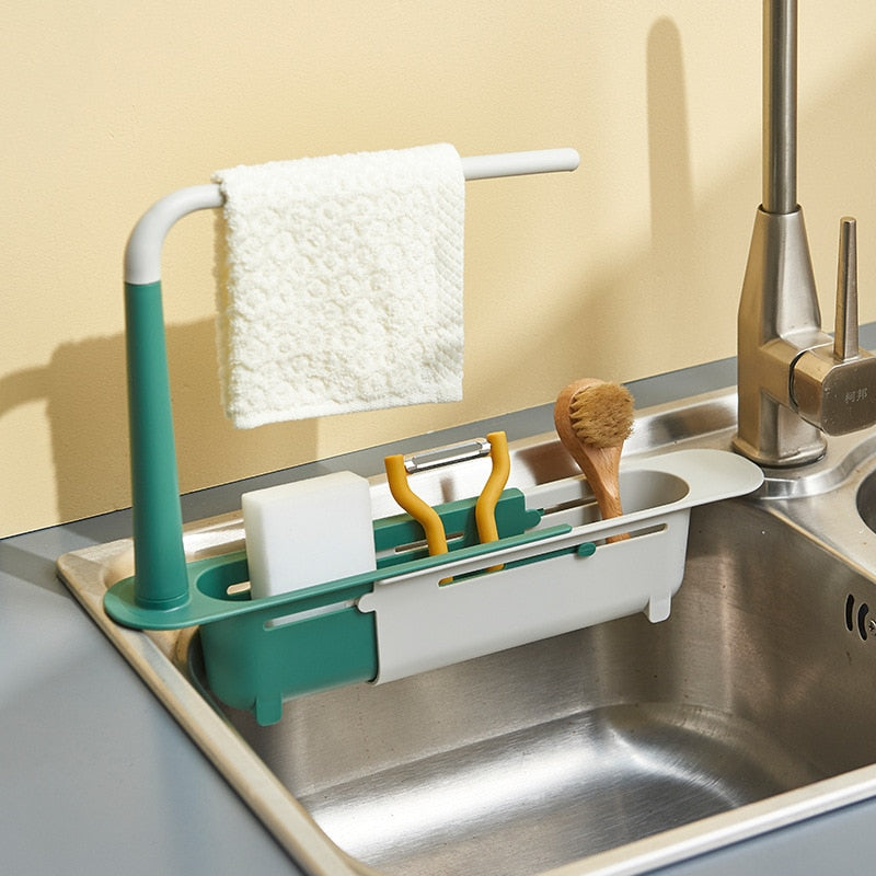 Telescopic sink holder