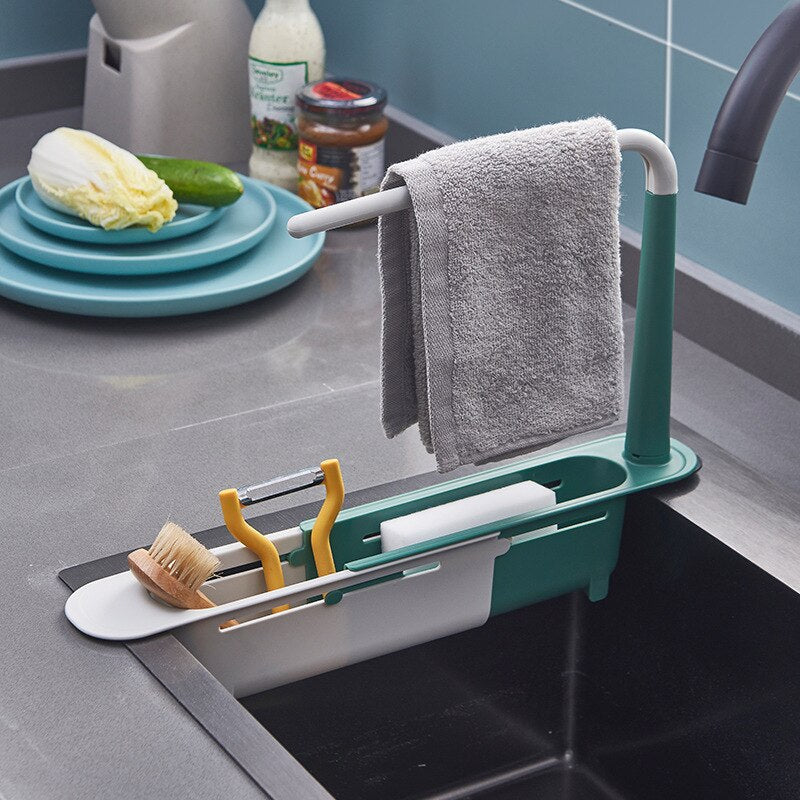 Telescopic sink holder