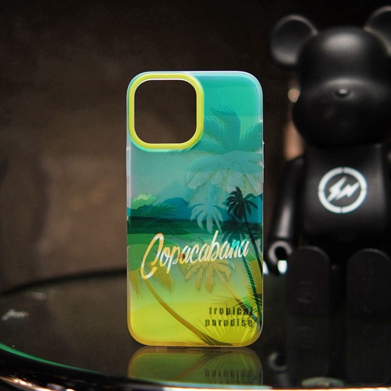 Coconut Tree Laser Mobile Phone Case