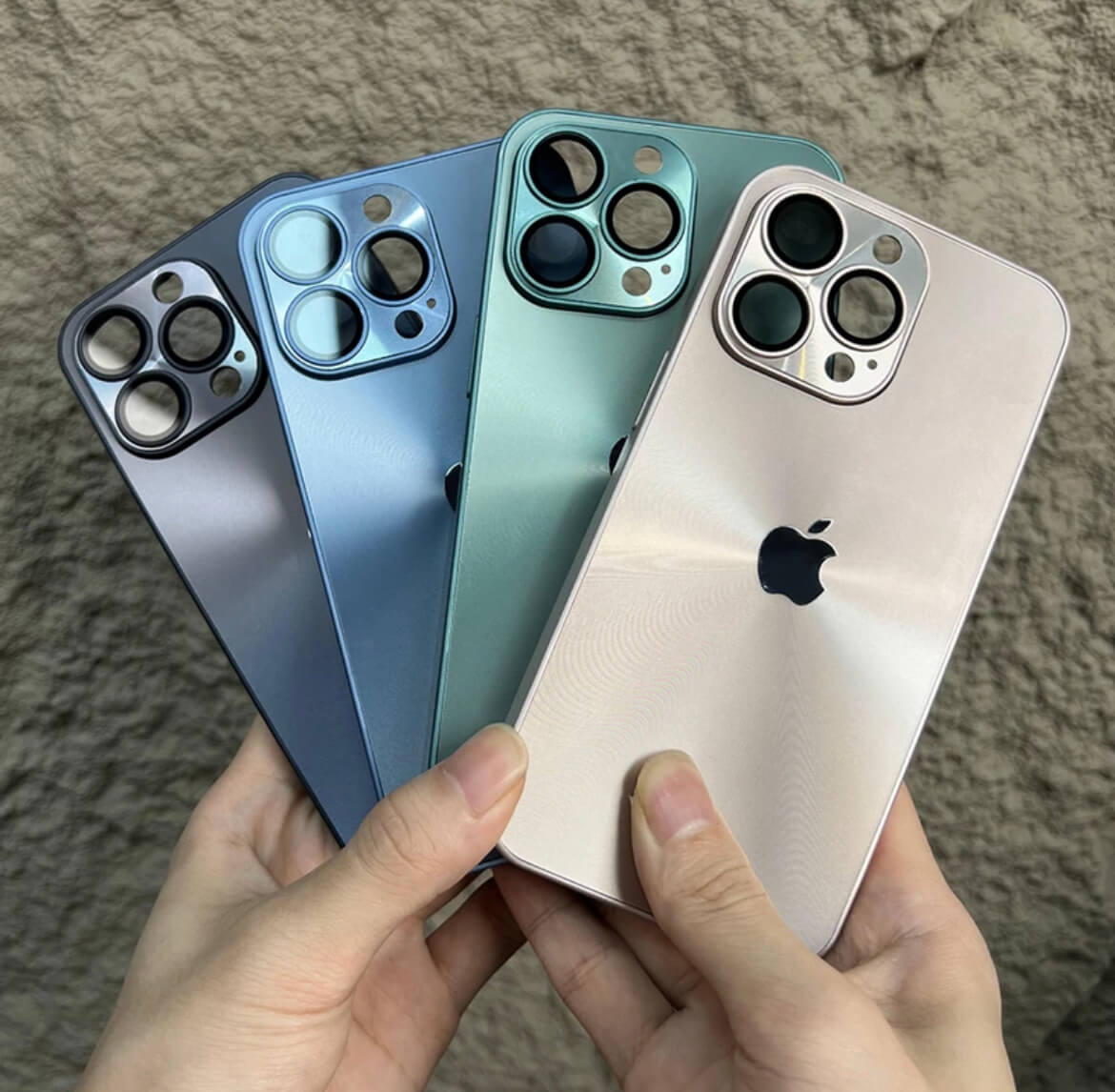 Matte camera lens protective shell iPhone case